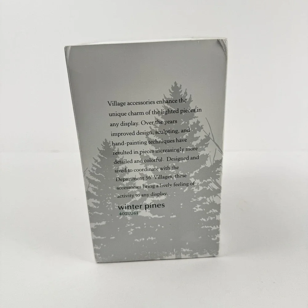 Department 56 Village Accessories Winter Pines Trees Christmas Set of 3 #4020261